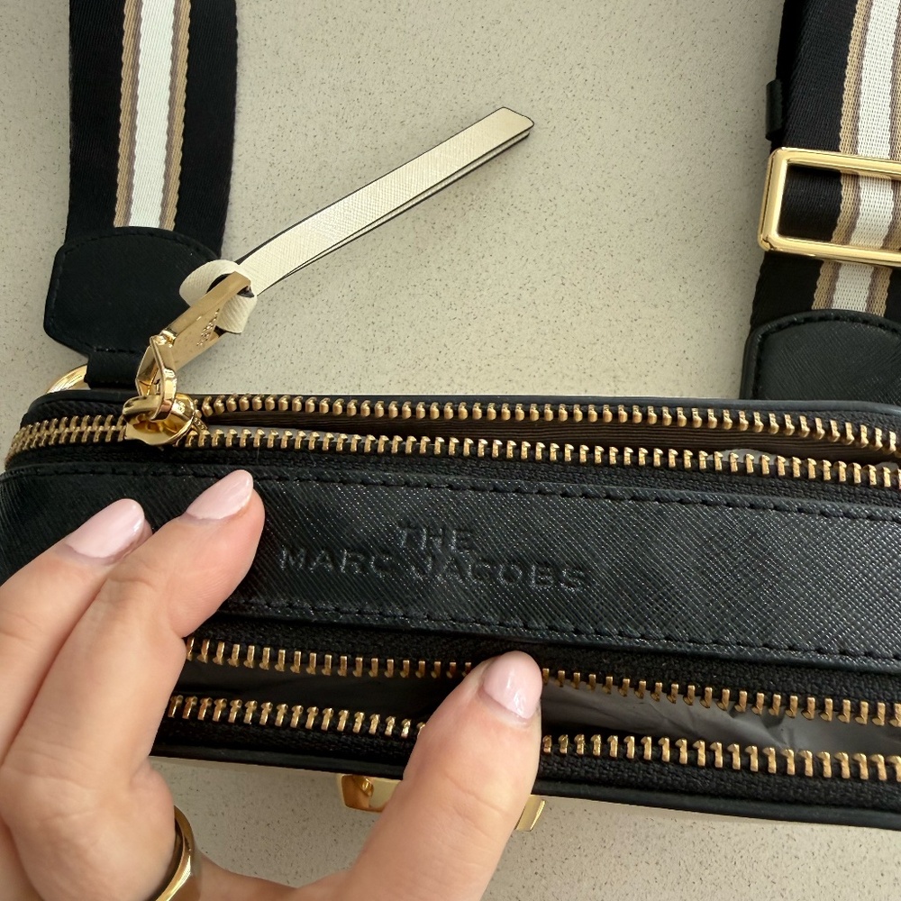 NWT Marc Jacobs The Snapshot Leather Camera Crossbody Bag Saffiano Leather - Picture 9 of 15